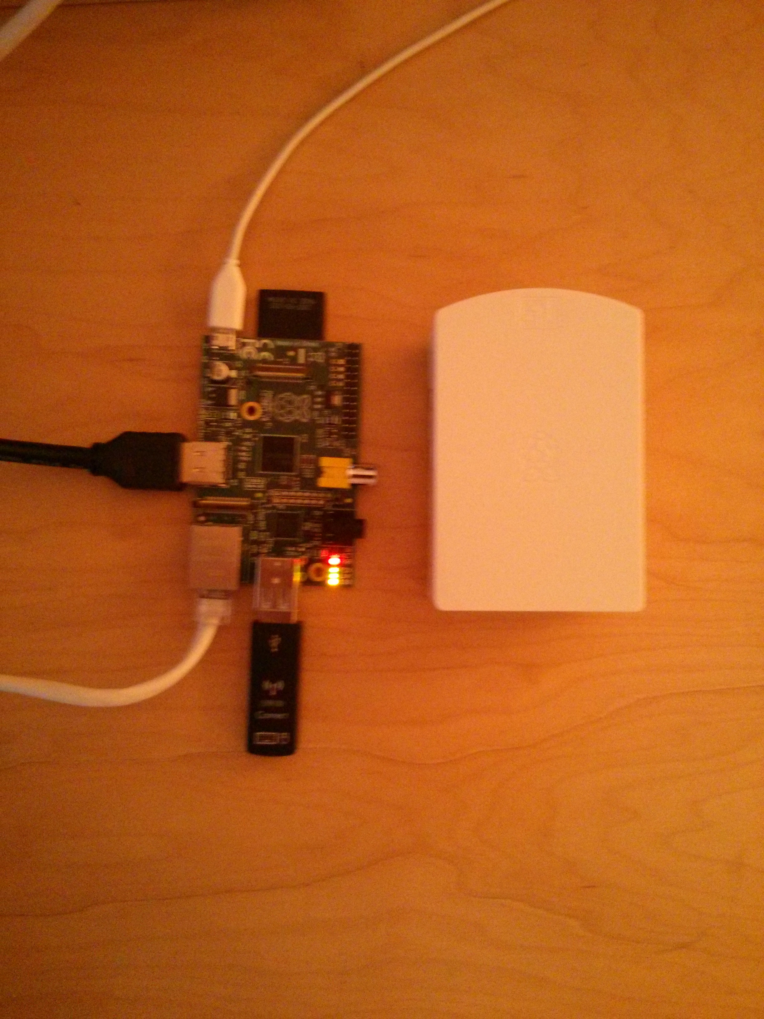 Raspberry Pi with the case removed